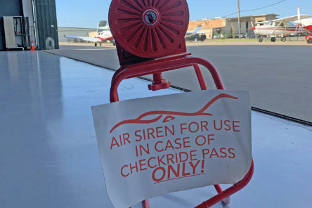 Zero time to airline checkride siren