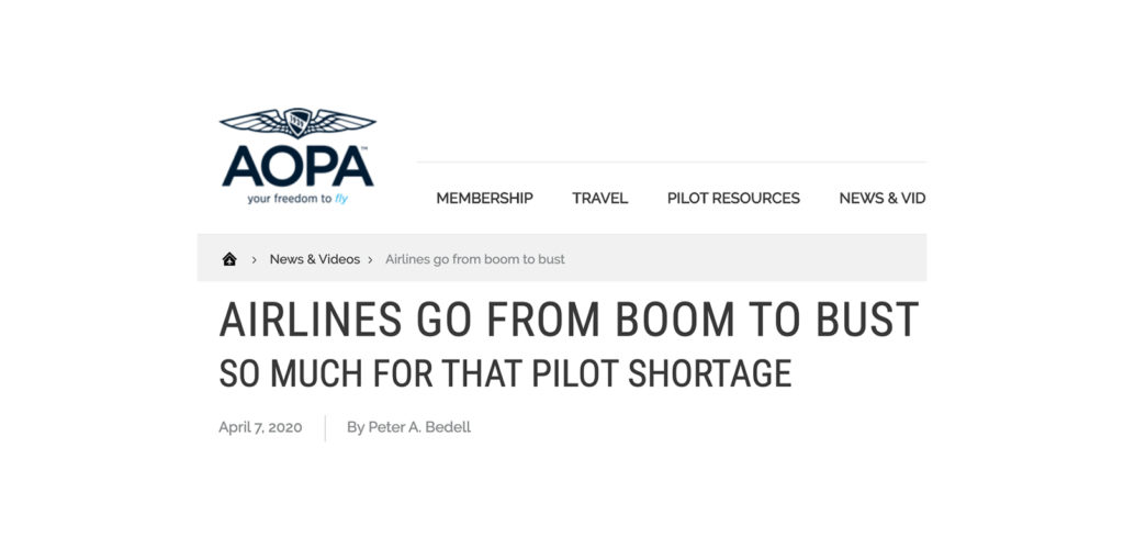 COVID-19: Fear Mongering in the Aviation Industry