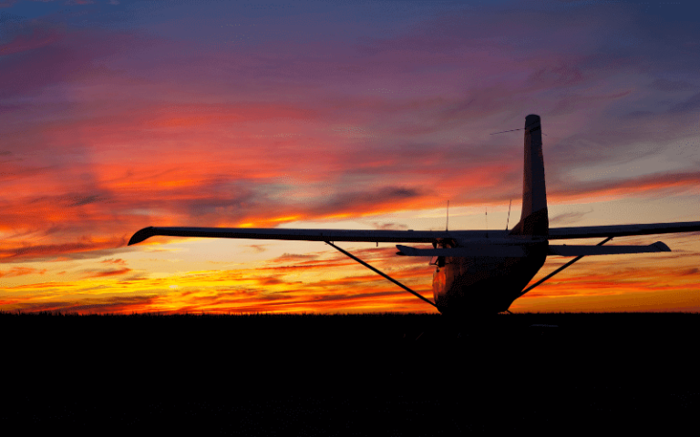 Airmanship - Cessna at sunset