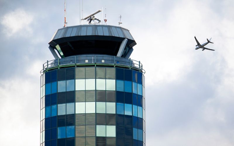 Large air traffic control tower