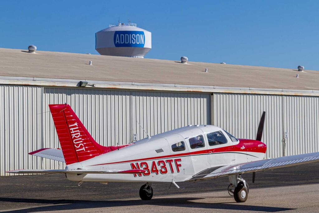 Piper Archer at Thrust Flight in Addison, TX