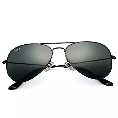 SOJOS Retro Aviator Sunglasses for Women Men,Trendy Rectangle Womens Mens Shades  Sun Glasses SJ2202 Black Blue Lens at Amazon Men's Clothing store