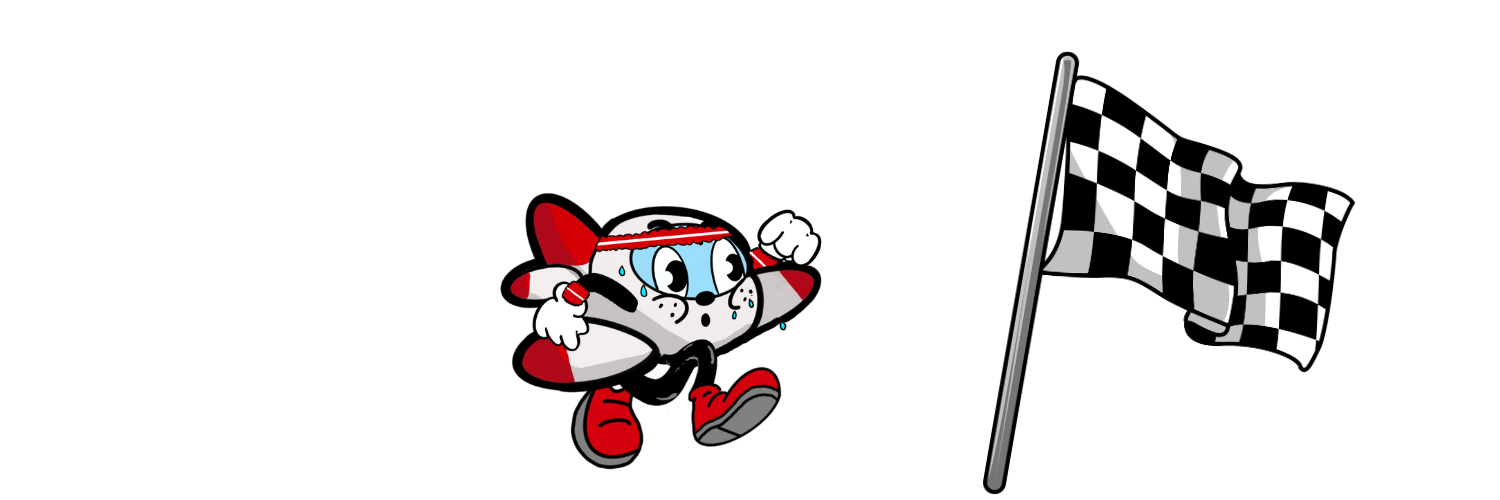 Thrusty and Checkered Flag