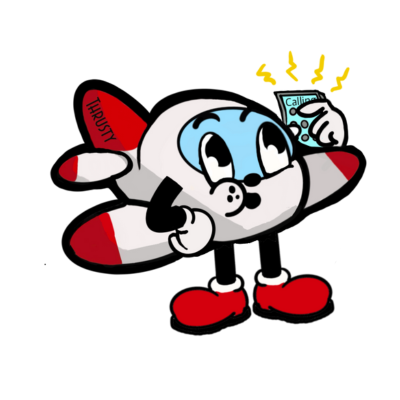 Thrusty with a phone