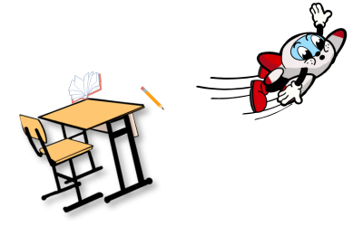 Thrusty with a desk