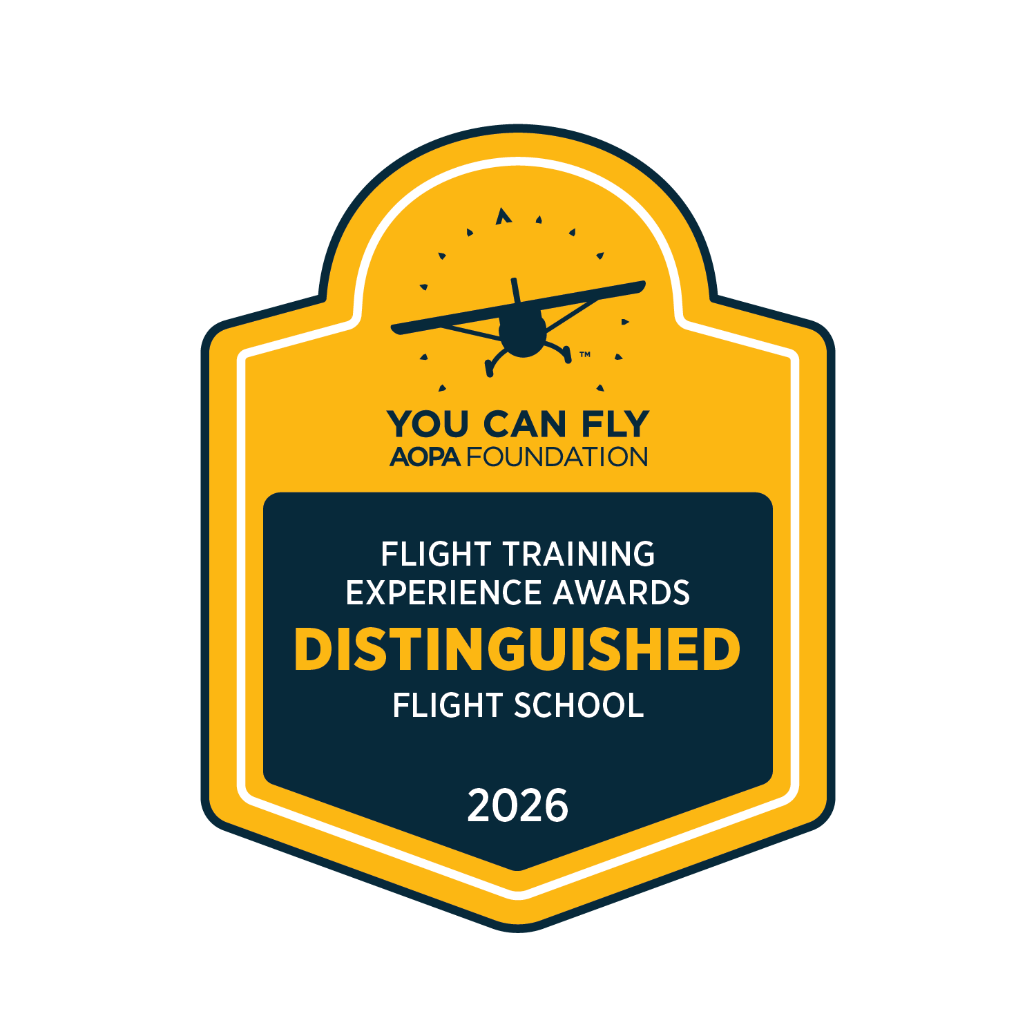 AOPA Distinguished Flight School award for Thrust Flight