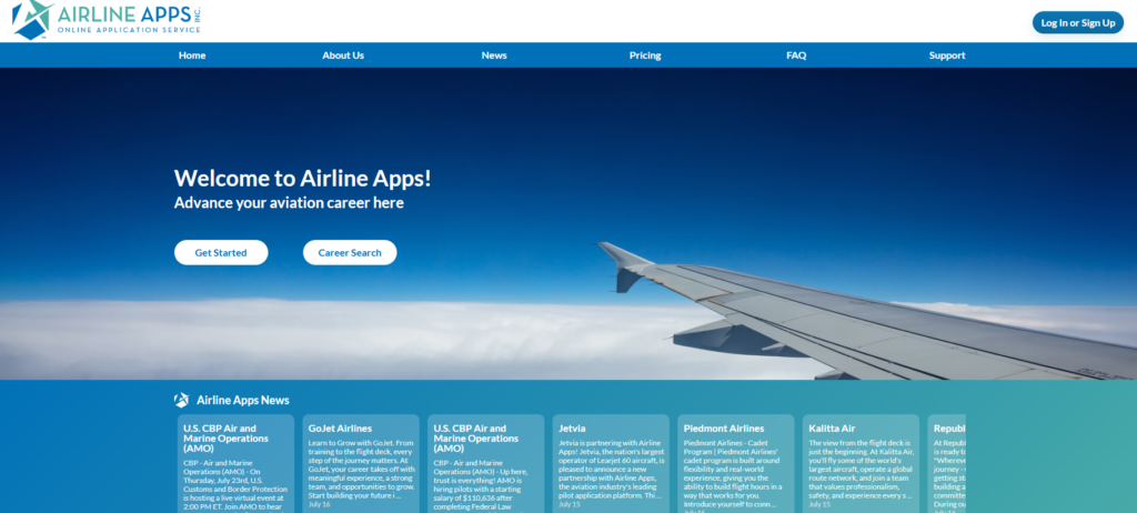 Airline Apps Screenshot